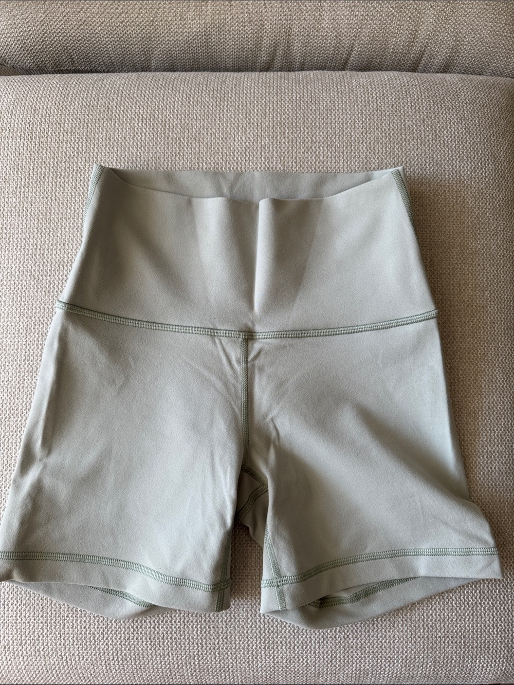 Aritzia TNA High-Waist Active Shorts in Light Sage
